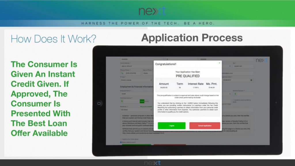 Next-Financing Application Process