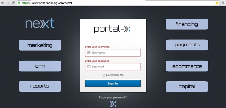 Next-Financing Portal-X